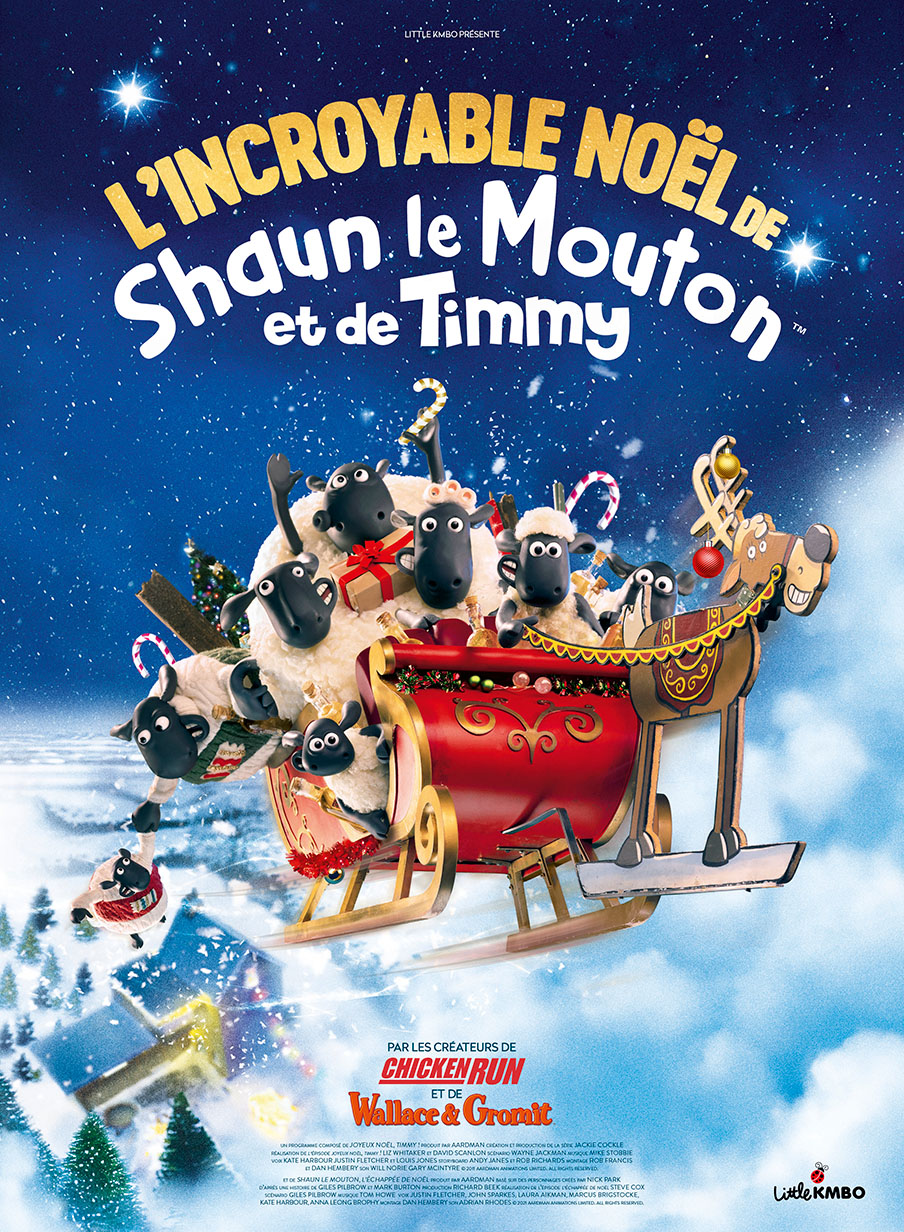 Affiche L'incroyable Noël de Shaun le mouton et de Timmy